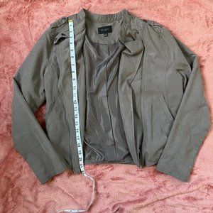 Be Cool Los Angeles - Faux Suede Moto Jacket - MEDIUM
